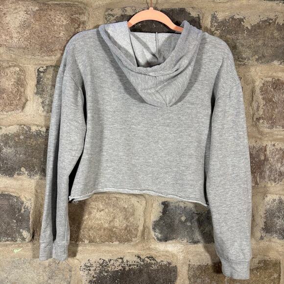 Beach Patrol Top Woman's Small Cropped Gray California Embroidered Hooded - Picture 6 of 13